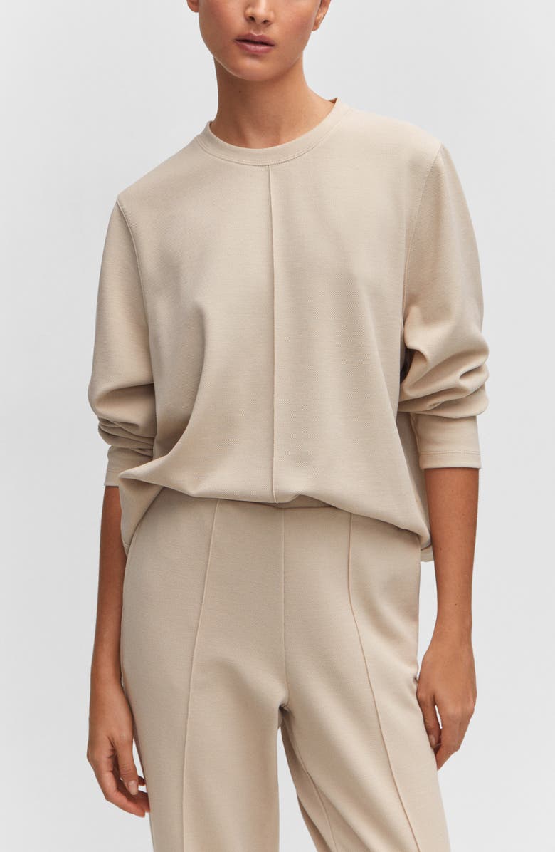 MANGO Seam Detail Cuff Lounge Pants, Alternate, color, 