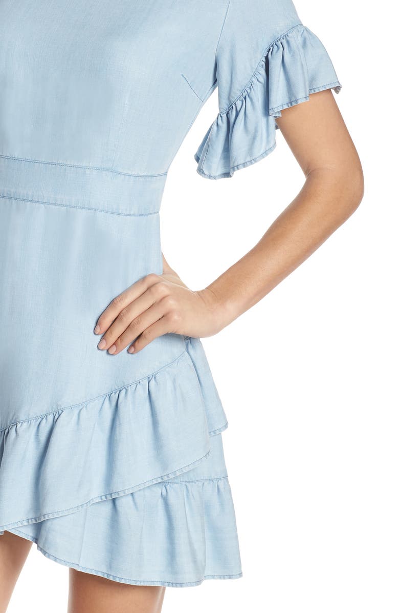 BB Dakota by Steve Madden BB Dakota Indigo Dreams Tulip Dress, Alternate, color,