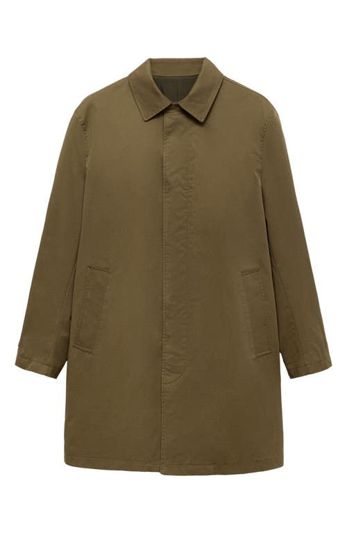 Mango Classic Water Repellent Trench Coat In Brown