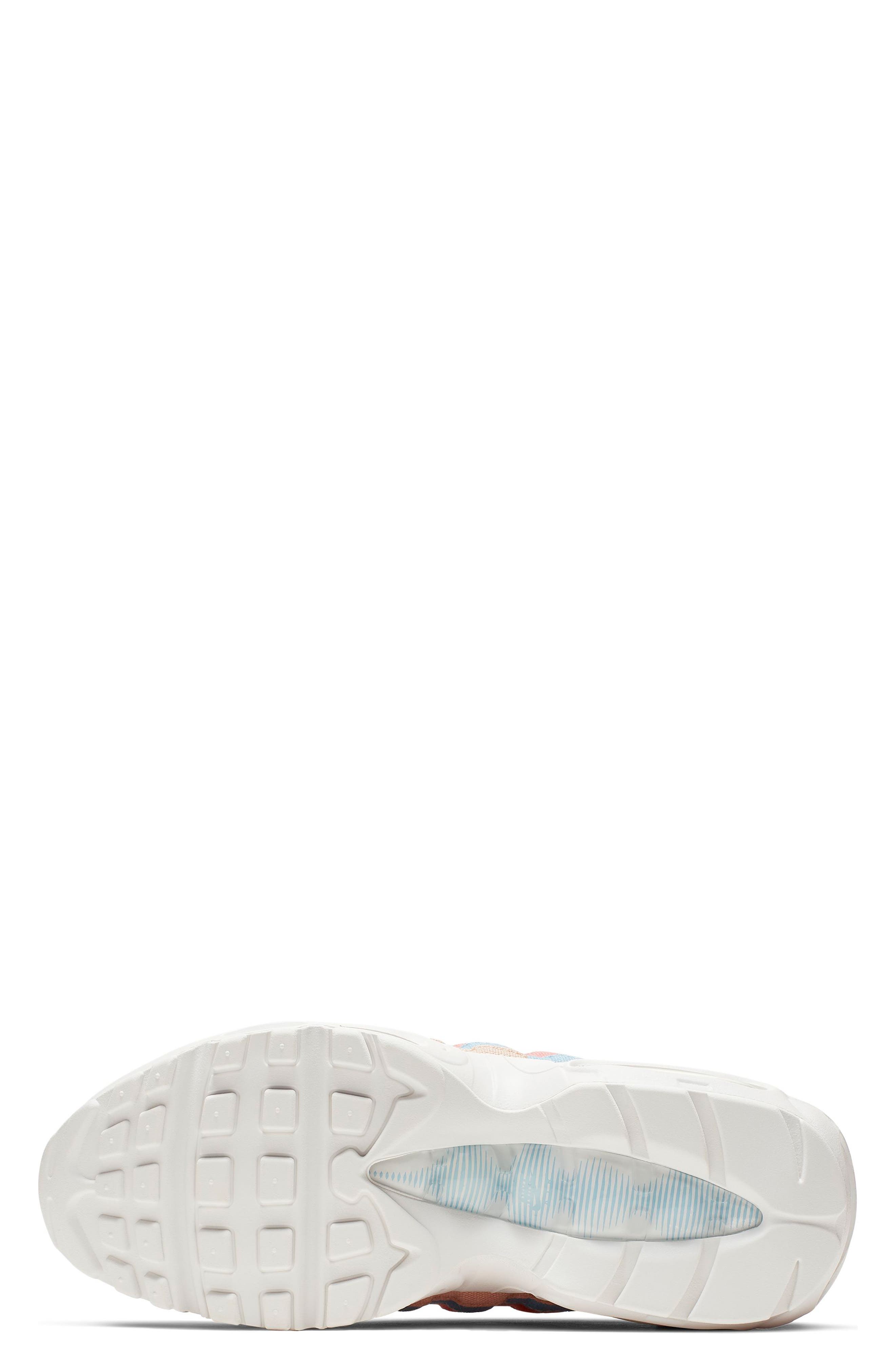 Nike Air Max 95 QS The Plant Color Collection Sneaker, Alternate, color, Crimson Tint/ Coral-Blue