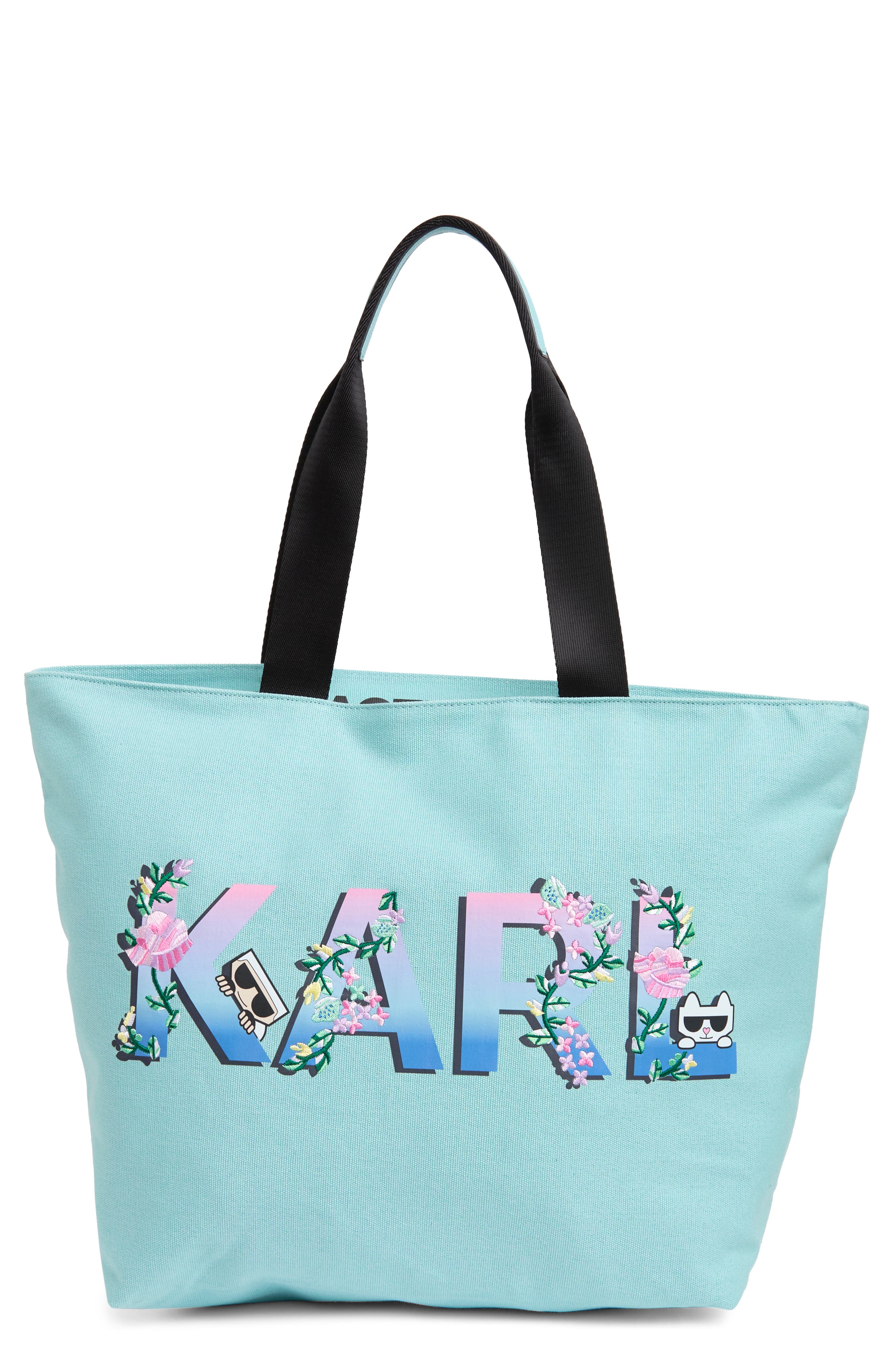 Kristen Tote Bag, Main, color, AQUA