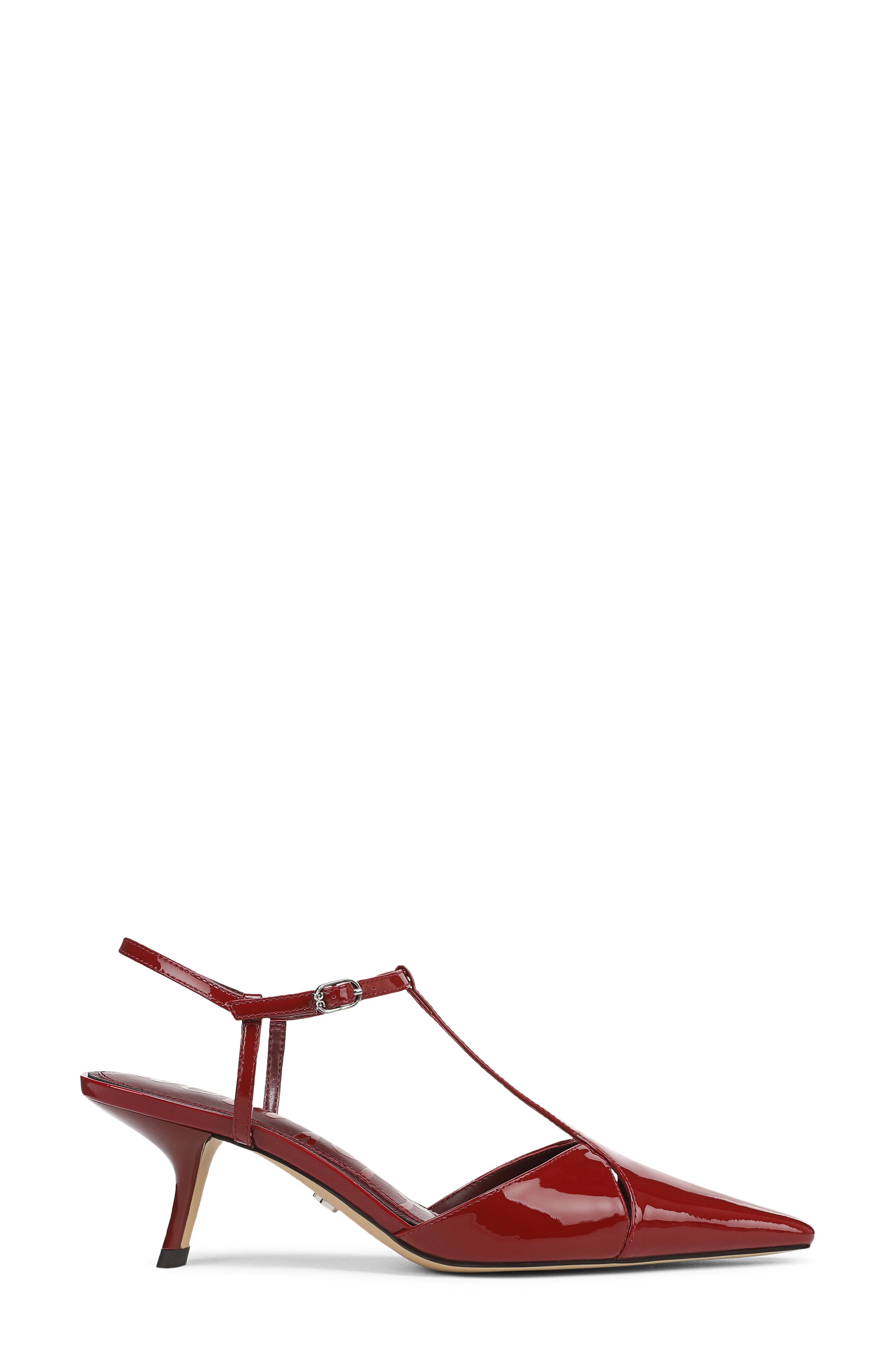 Sam Edelman Briella Pointed Toe Pump, Alternate, color, Deep Scarlet
