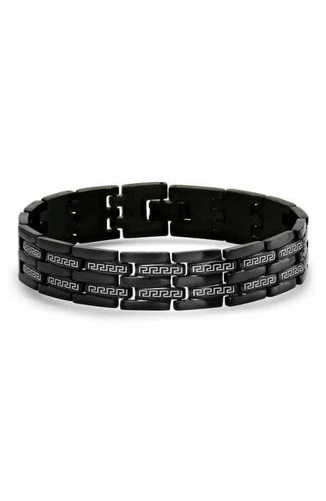 Men's Greek Key Link Bracelet