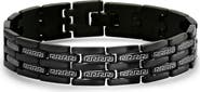 STEELTIME Men's Greek Key Link Bracelet