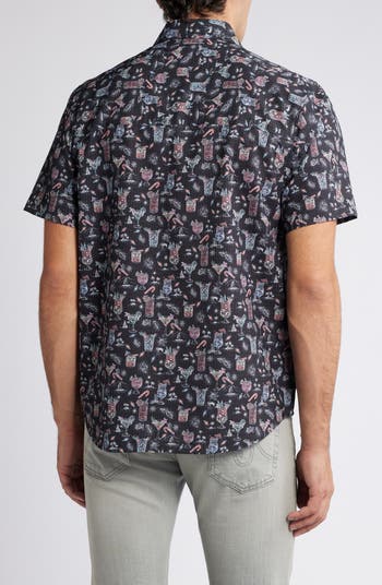 Bahama Coast Boozy Nights IslandZone<sup>®</sup> Short Sleeve Performance Button-Up Shirt