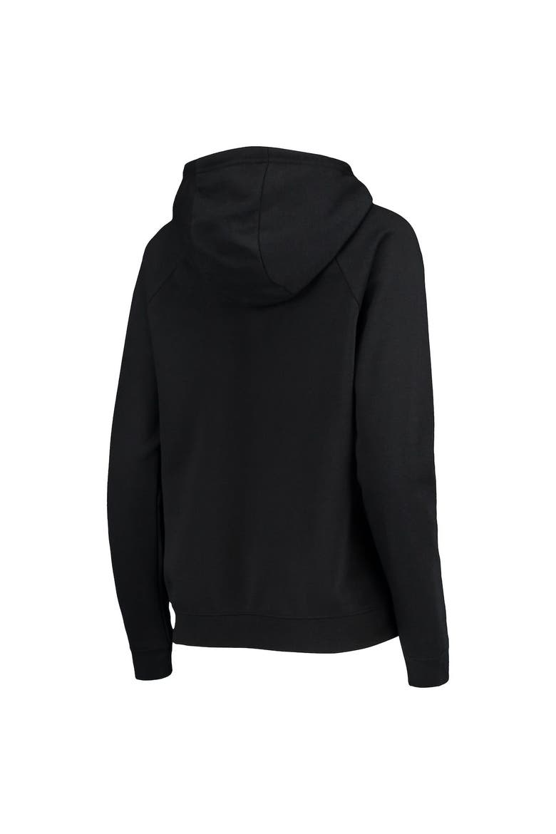 Women's Nike Black Oregon Ducks Varsity Fleece Tri-Blend Raglan Pullover Hoodie, Alternate, color, Black