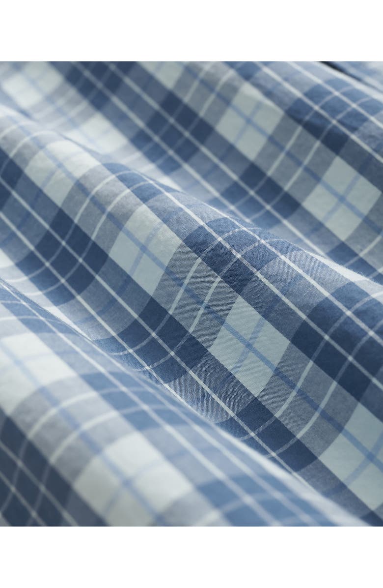 Brooks Brothers Friday Regular Fit Plaid Short Sleeve Cotton Poplin Button-Down Shirt, Alternate, color, 