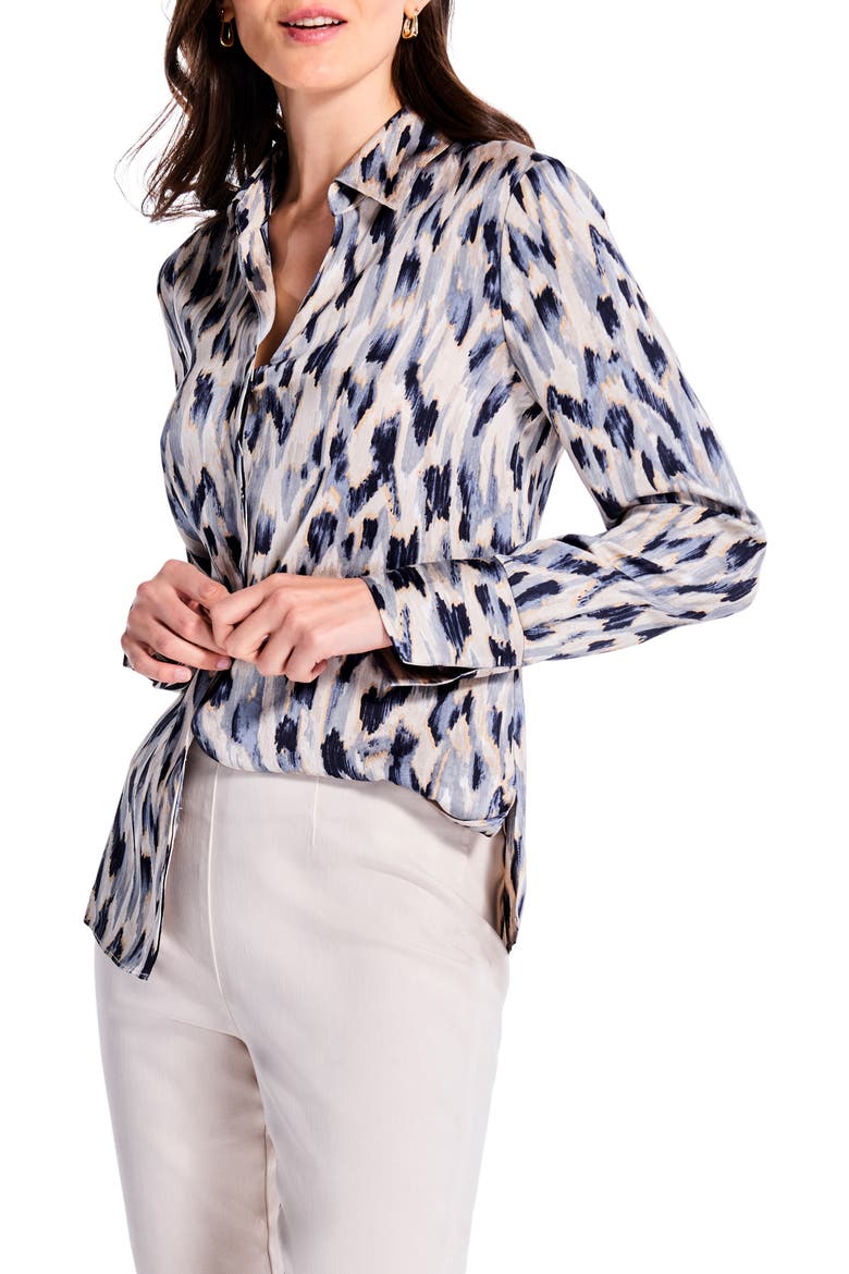 Button-Up Shirt, Main, color, GREY MULTI