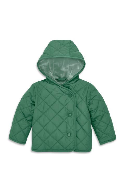 Baby Quilted Fleece-Lined Puffer Jacket
