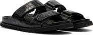 MARC NOLAN Monaco Croc Embossed Leather Slide Sandal