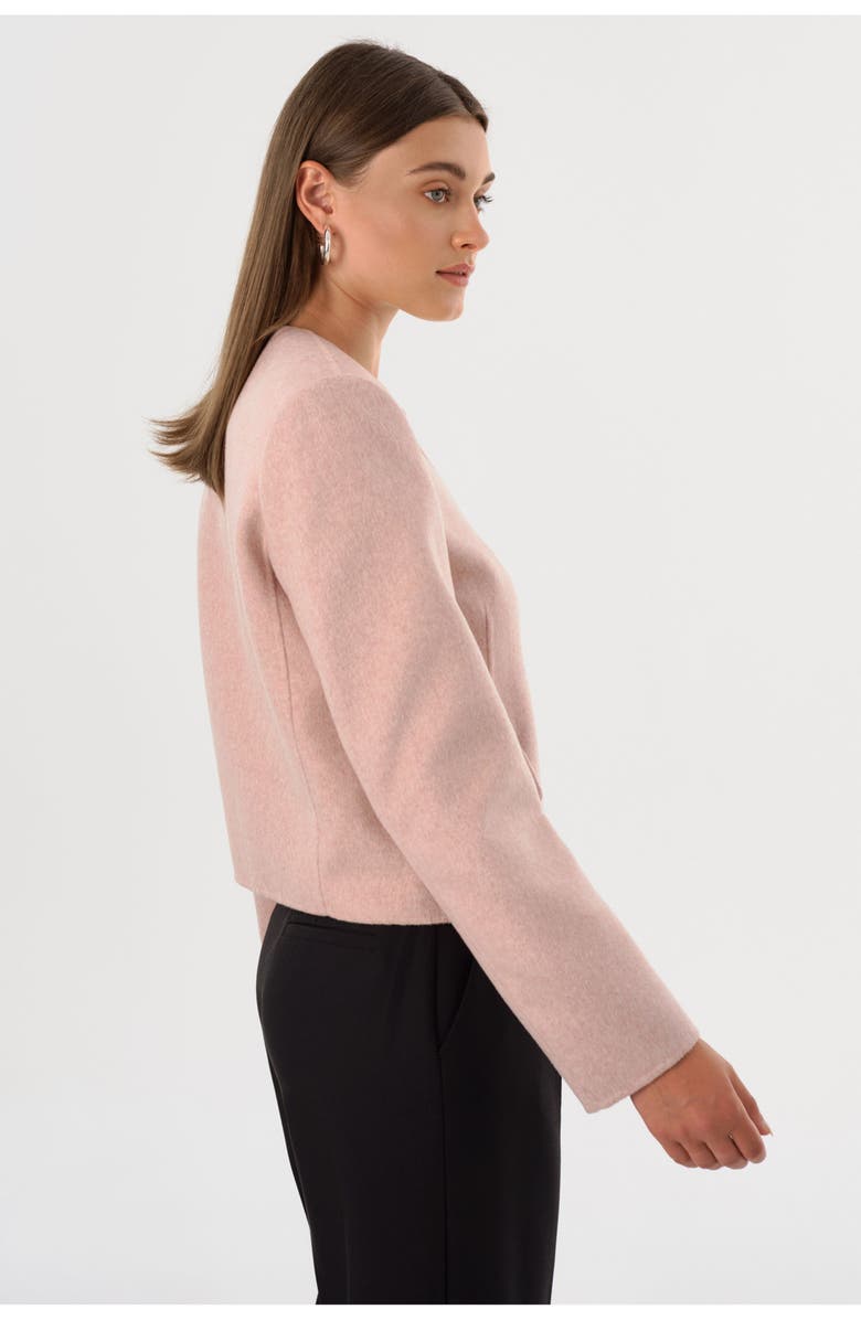 LAMARQUE ALESSIA | Double Face Wool Jacket, Alternate, color, Heather Pink