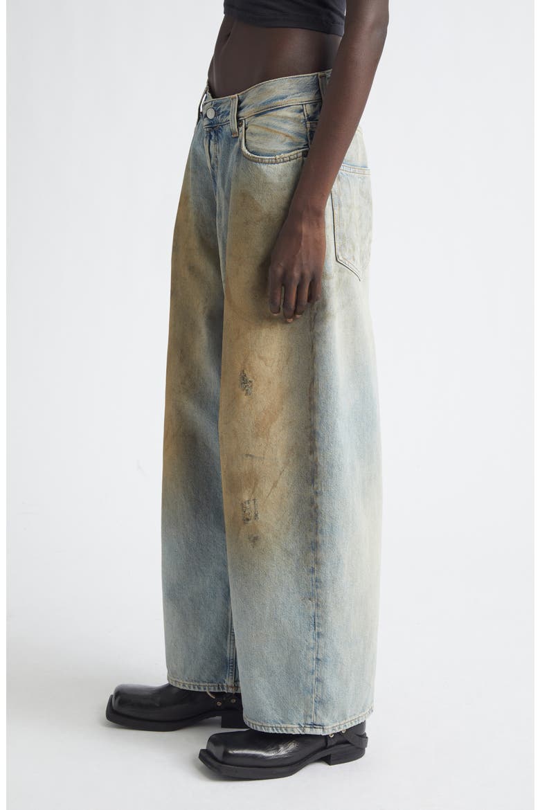 2023 Loose Fit Baggy Wide Leg Jeans, Alternate, color, MID BLUE