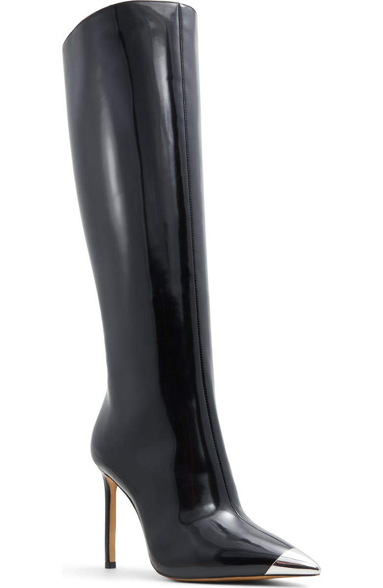 ALDO Agathea Pointed Cap Toe Knee High Boot, Main, color,