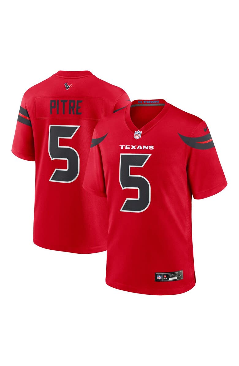 Nike Men's Nike Jalen Pitre Red Houston Texans Alternate Game Jersey, Alternate, color,
