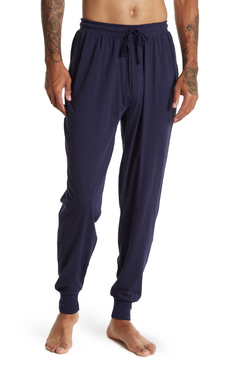 UNSIMPLY STITCHED Lightweight Lounge Pants, Main, color, Navy