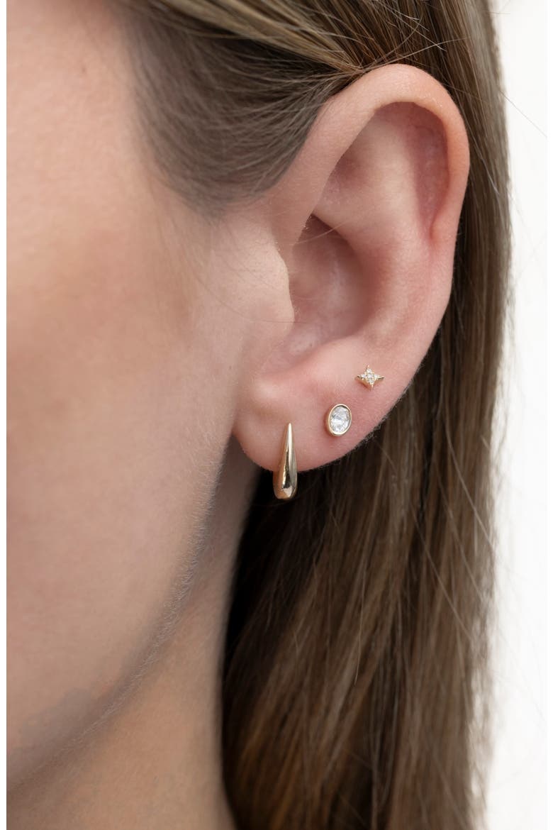 Mini Maeve Huggie Hoop Earrings, Alternate, color, 14K YELLOW GOLD