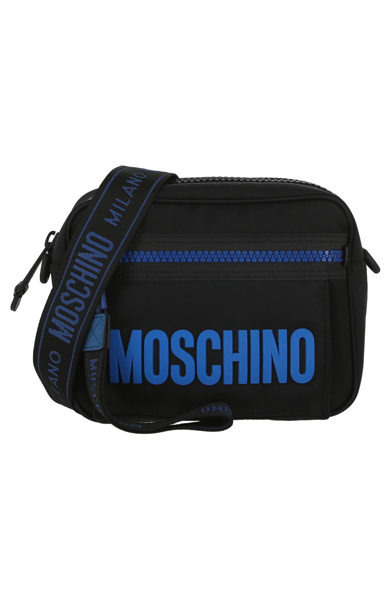 Moschino 3D Logo Crossbody Bag, Alternate, color, 