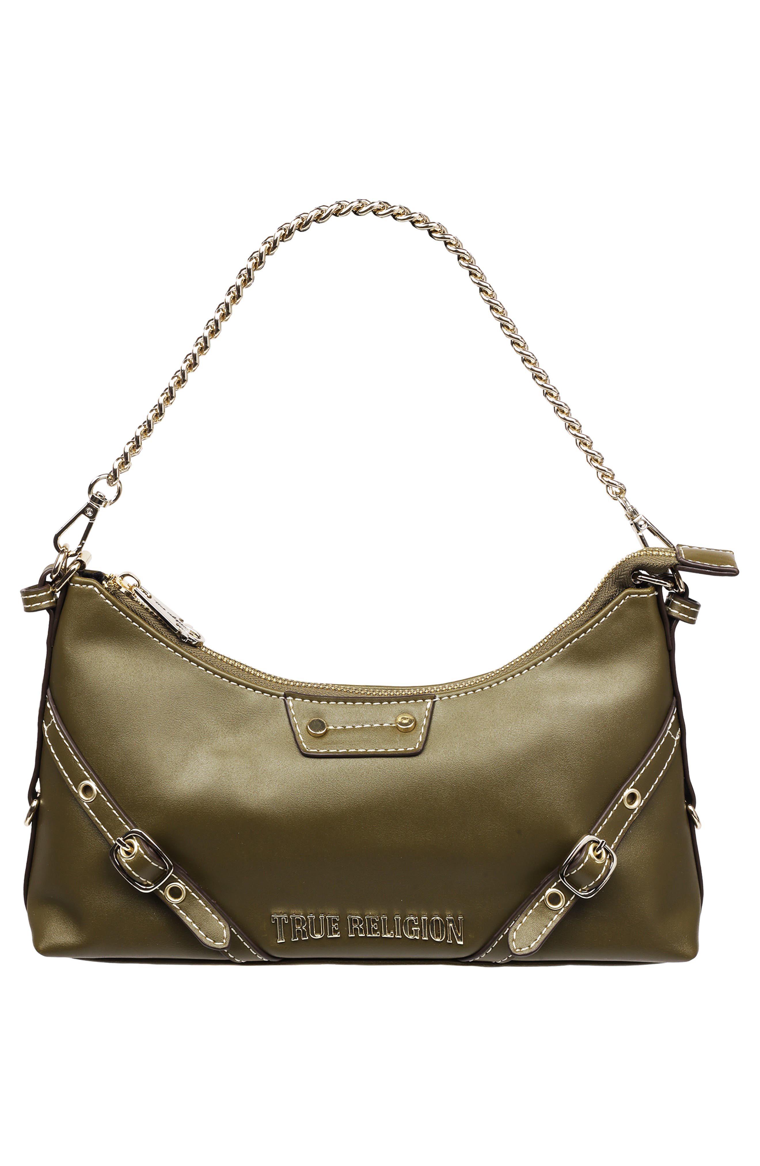 True Religion Belted Chain Strap Shoulder Bag, Alternate, color, 