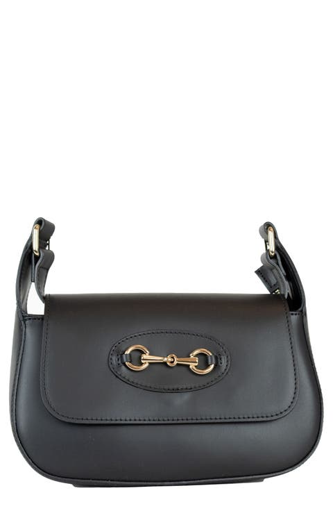 Reagan Bit Leather Shoulder Bag