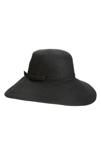 Nordstrom Packable Floppy Hat In Black