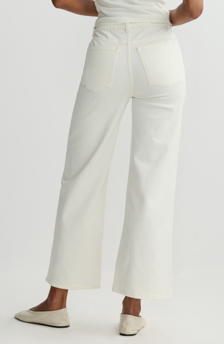 DL1961 Hepburn High Waist Ankle Wide Leg Jeans, Alternate, color, Eggshell