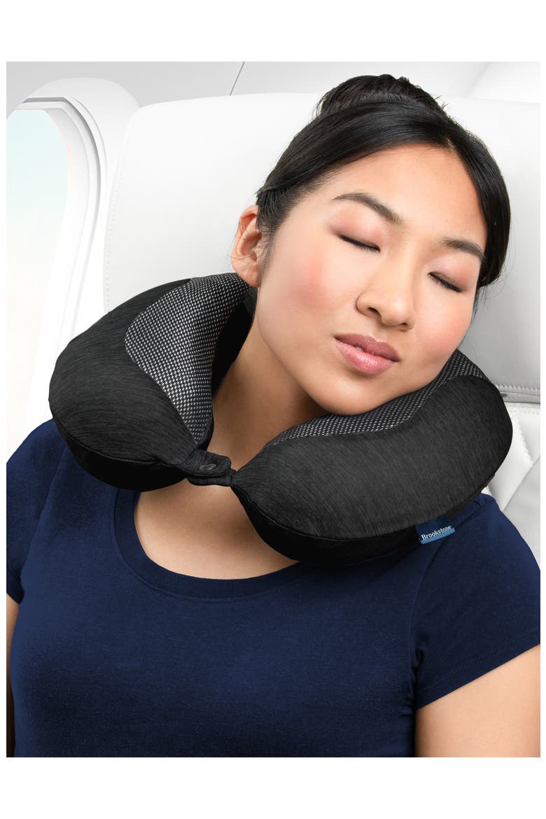 Cool Touch Neck Pillow, Alternate, color, BLACK