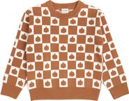 Sweet Wink Pumpkin Checkers Sweater