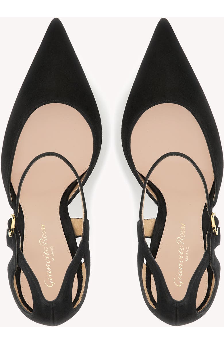 Gianvito Rossi Charlotte Pump, Alternate, color, Black Suede
