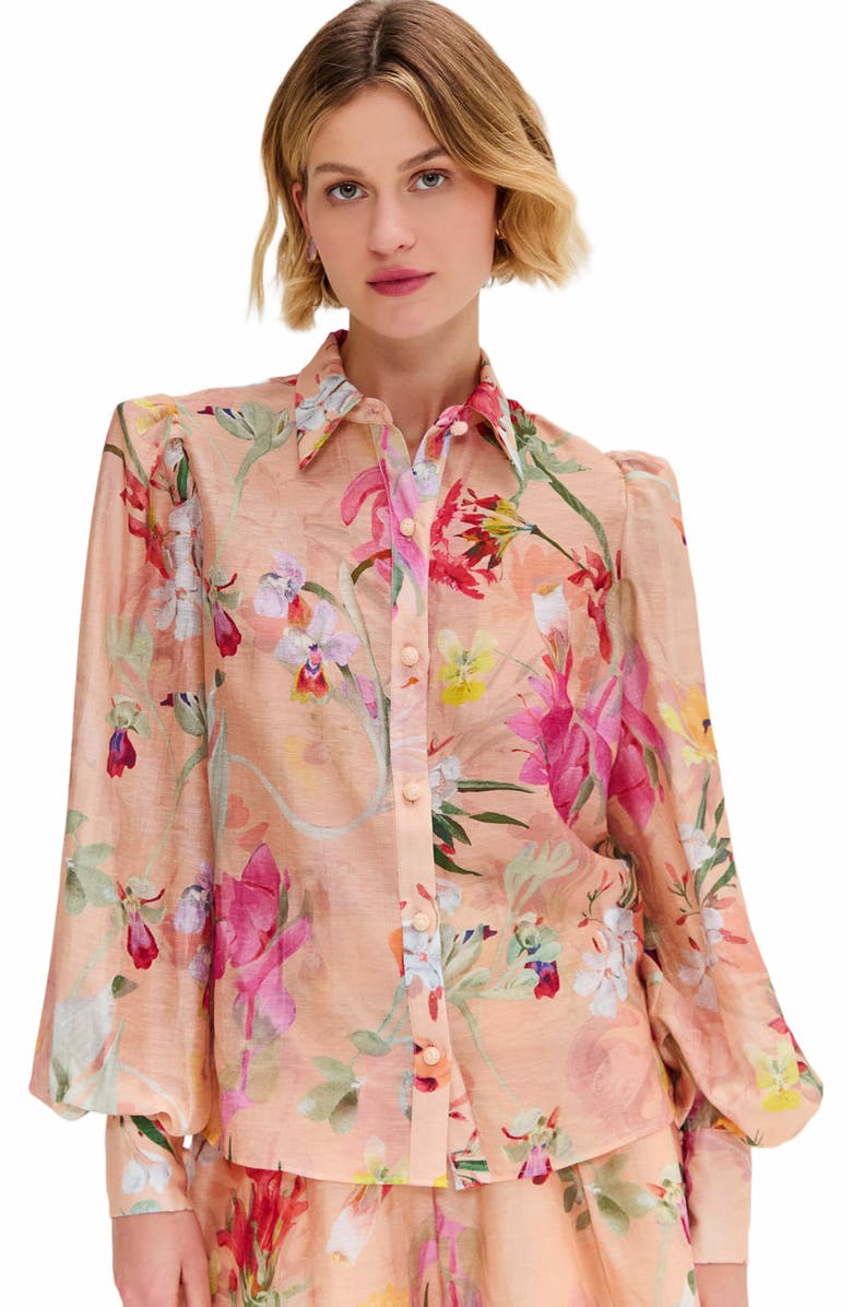PatBO Lily Flower Shirt, Alternate, color, 