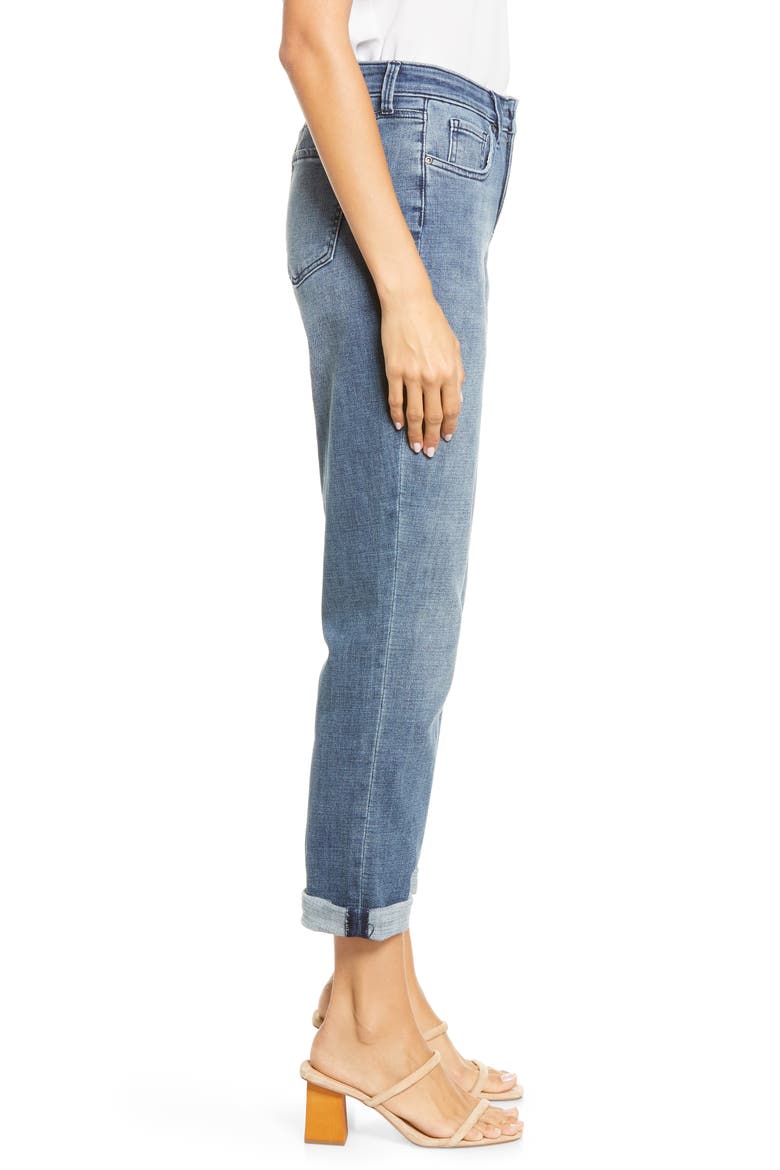 Margot Straight Leg Girlfriend Jeans, Alternate, color, CALIENTE