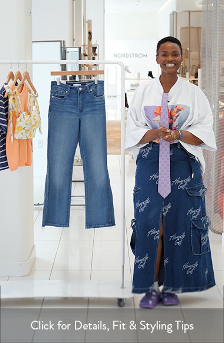 Soft High Waist Bootcut Jeans, sales video thumbnail