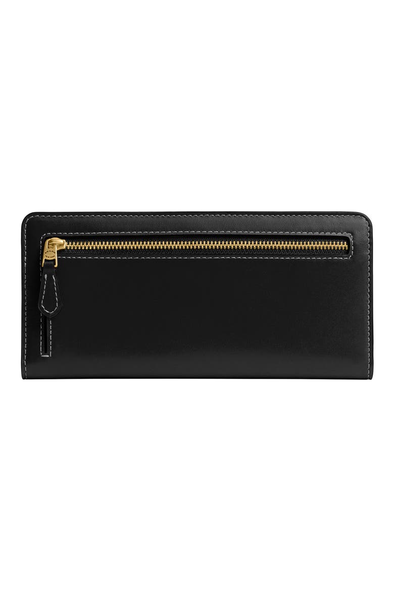 Refined Calf Leather Bifold Wallet, Alternate, color, BLACK