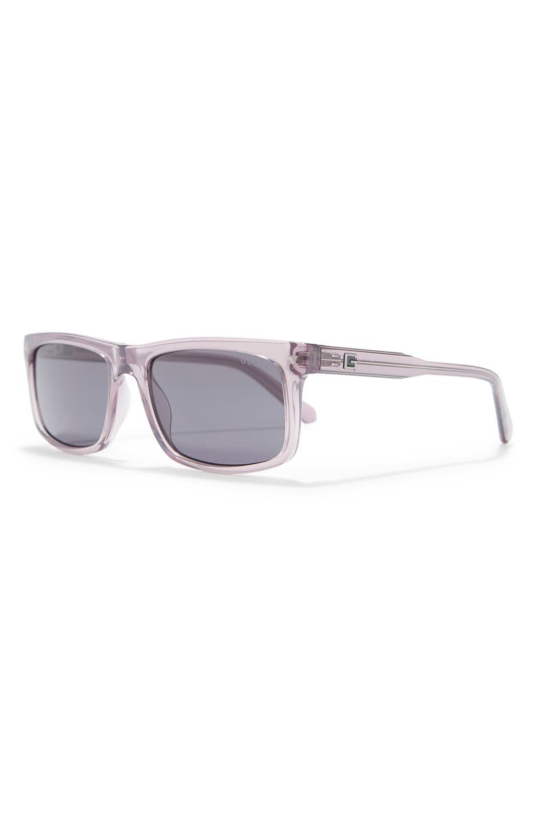 GUESS 56mm Rectangular Sunglasses, Alternate, color,