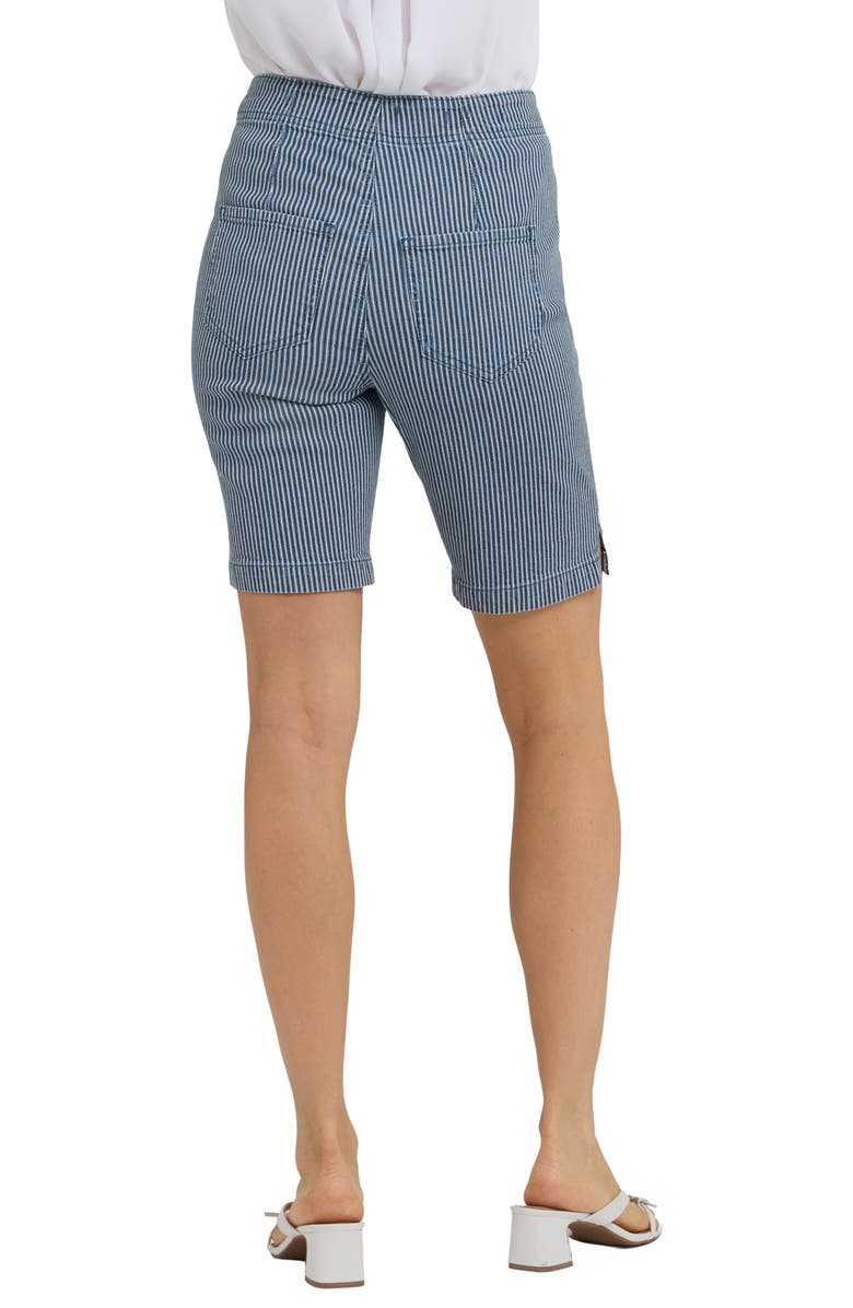 NYDJ Ella Denim Shorts, Alternate, color, Malaga Stripe