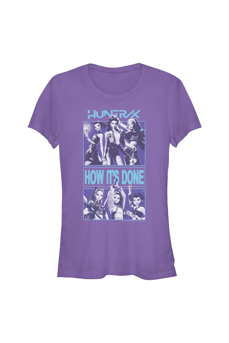 Junior's KPop Demon Hunters Huntrix How It's Done  Graphic T-Shirt, Main, color, Purple