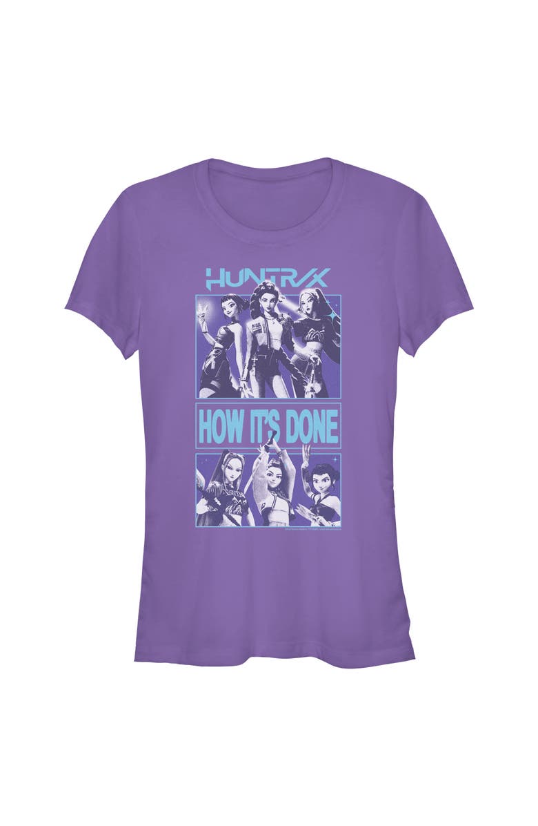 KPop Demon Hunters Junior's KPop Demon Hunters Huntrix How It's Done  Graphic T-Shirt, Main, color, Purple
