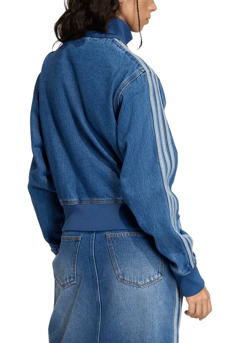 Firebird Denim Track Jacket, Alternate, color, MEDIUM VINTAGE DENIM