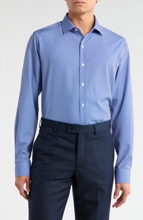 Slim Fit Check Dress Shirt