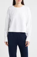Eileen Fisher Organic Cotton Crop Sweatshirt