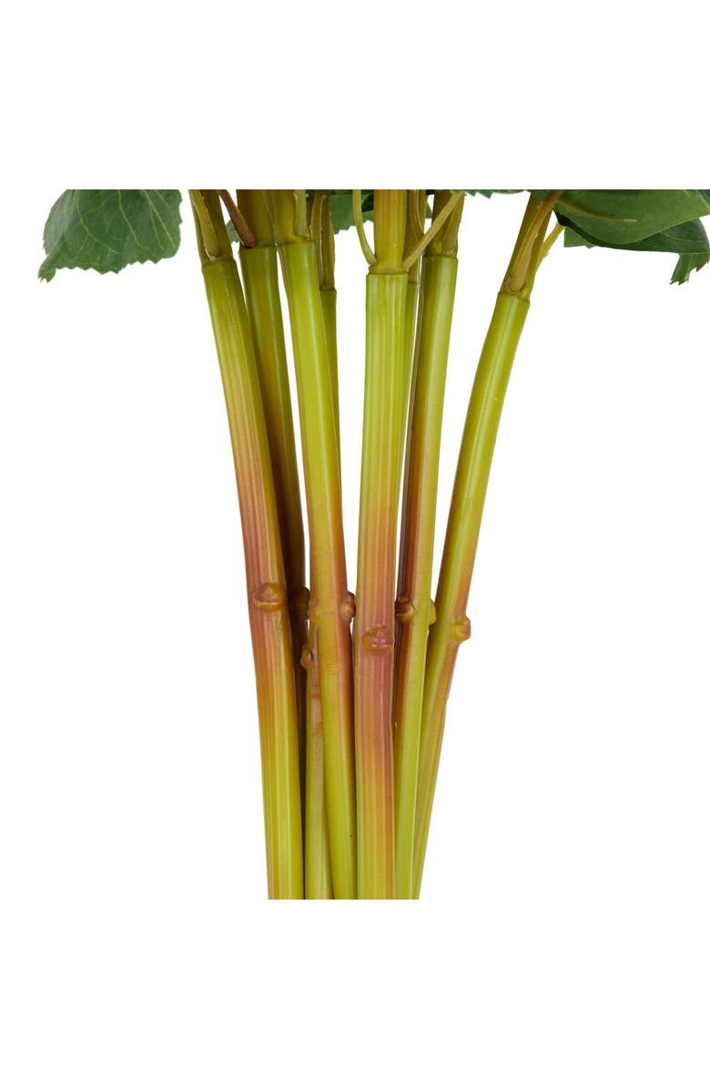 SONOMA SAGE HOME Set of Eight White Hydrangea Artificial Flowers, Alternate, color, 