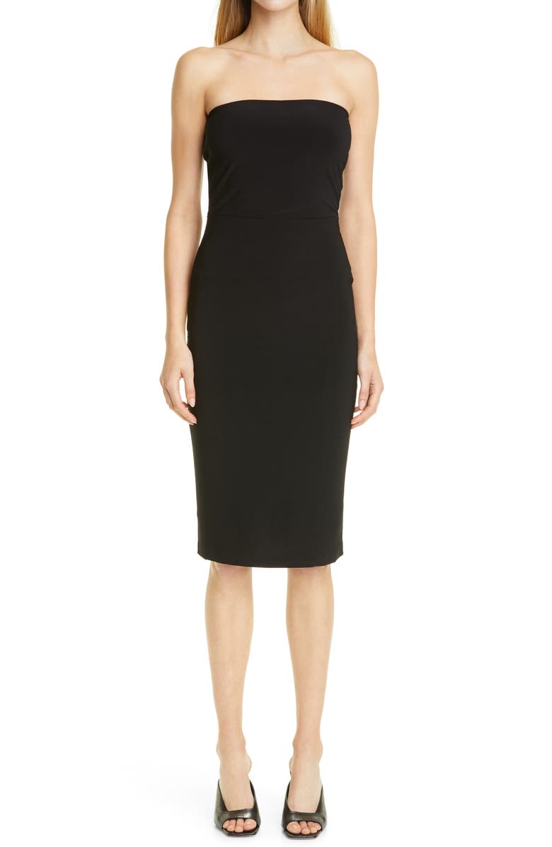 Norma Kamali Strapless Sheath Dress, Main, color,