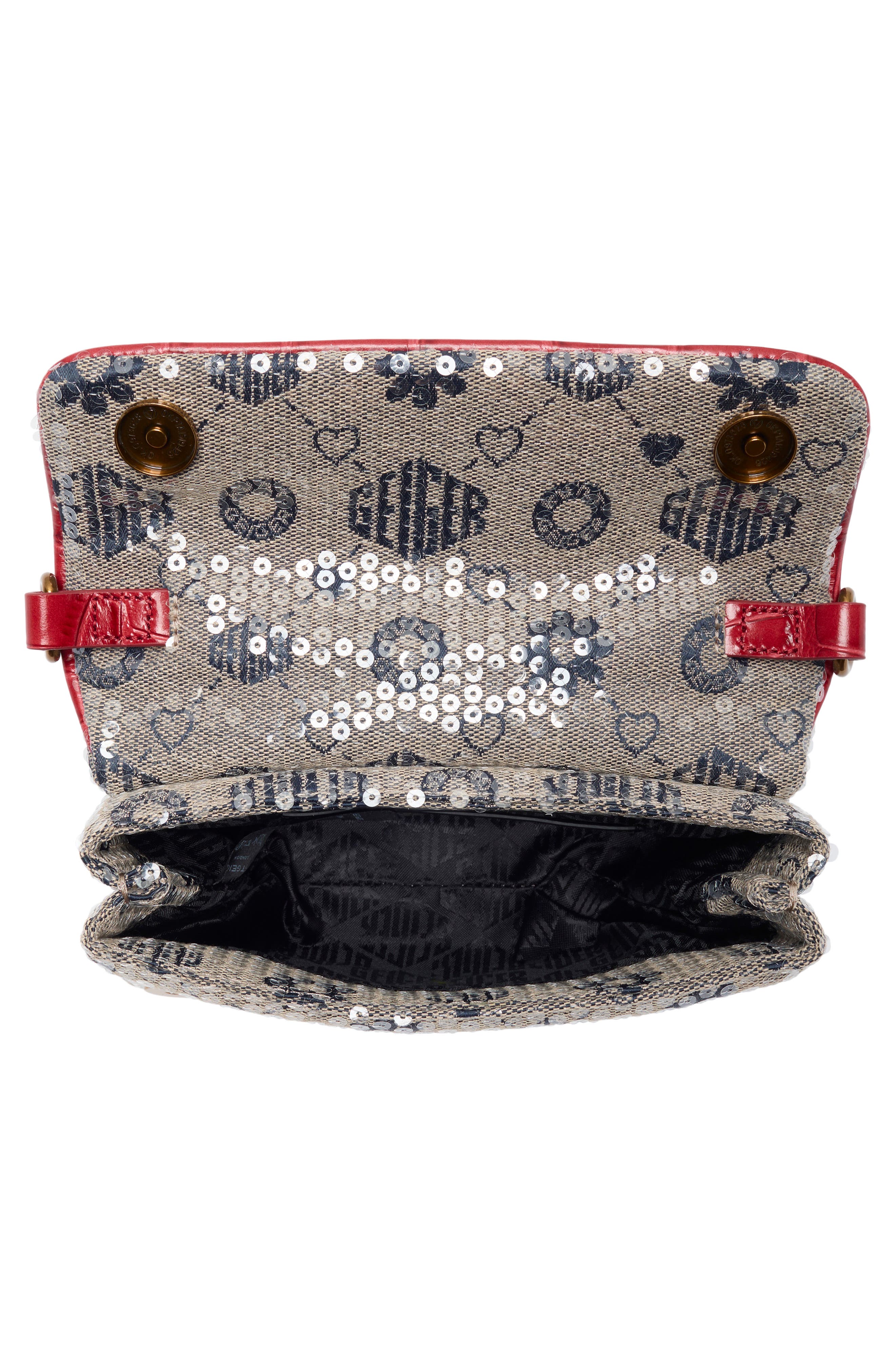 Mini Brompton Sequin Crossbody Bag, Alternate, color, OPEN BLUE