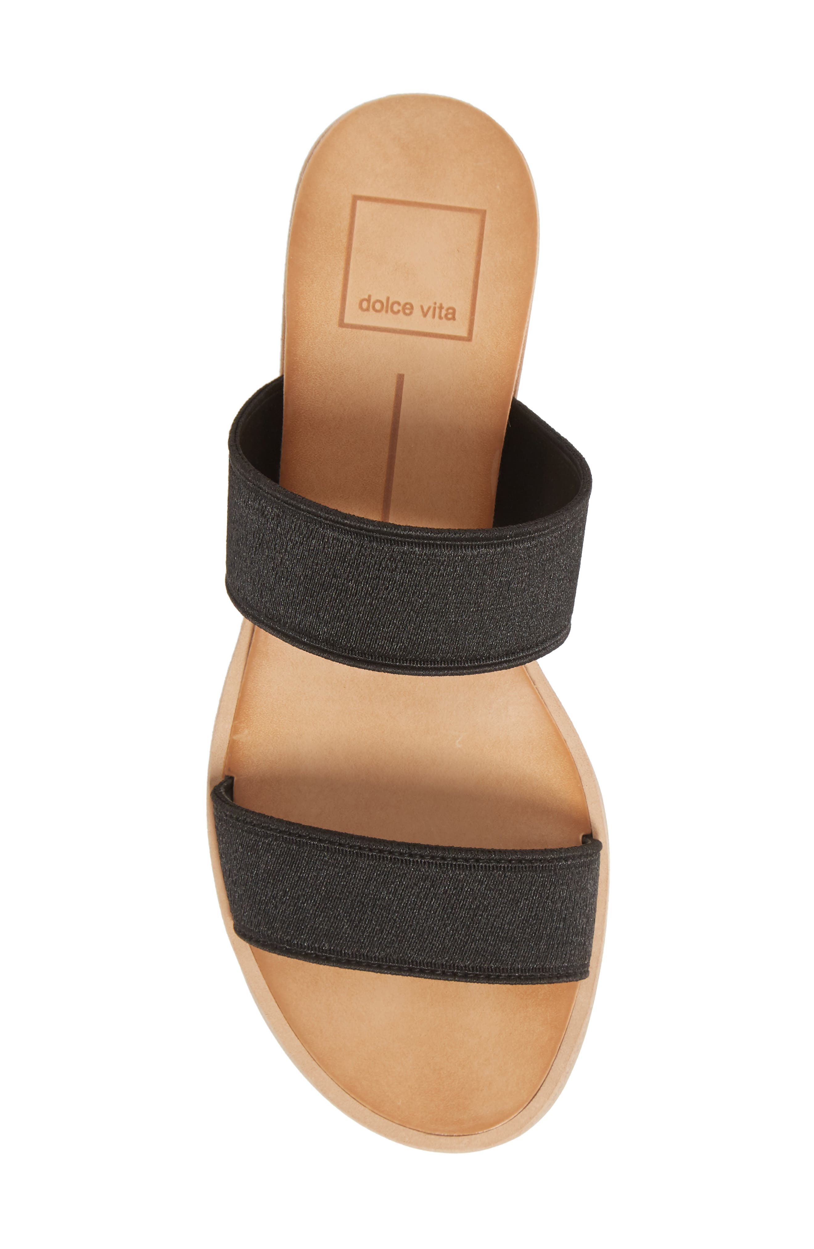 Payce Slide Sandal, Alternate, color, BLACK ELASTIC