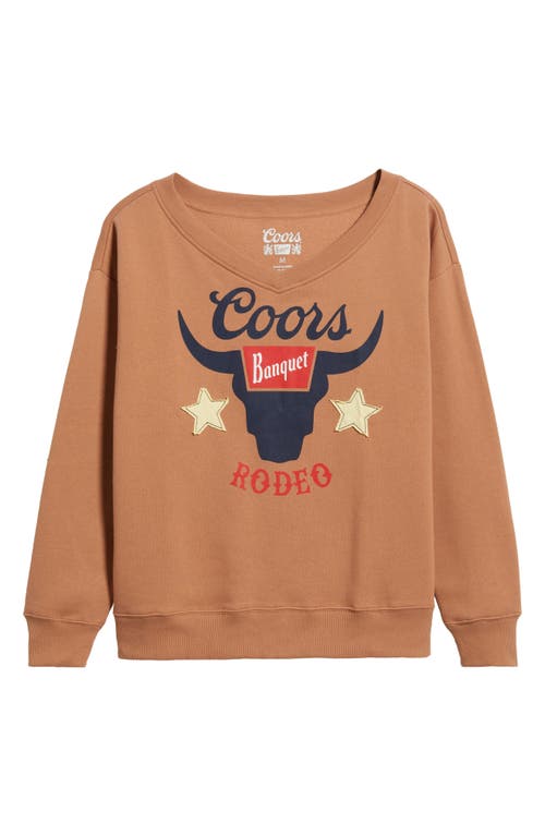 Golden Hour Coors® Rodeo Appliqué Graphic Sweatshirt In Gold