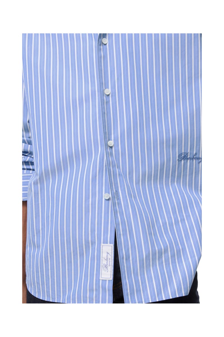 Relaxed Fit Striped Cotton Shirt, Alternate, color, Classic blue/white
