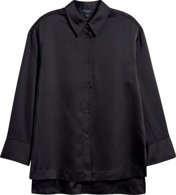 Myrtle Longline Satin Shirt
