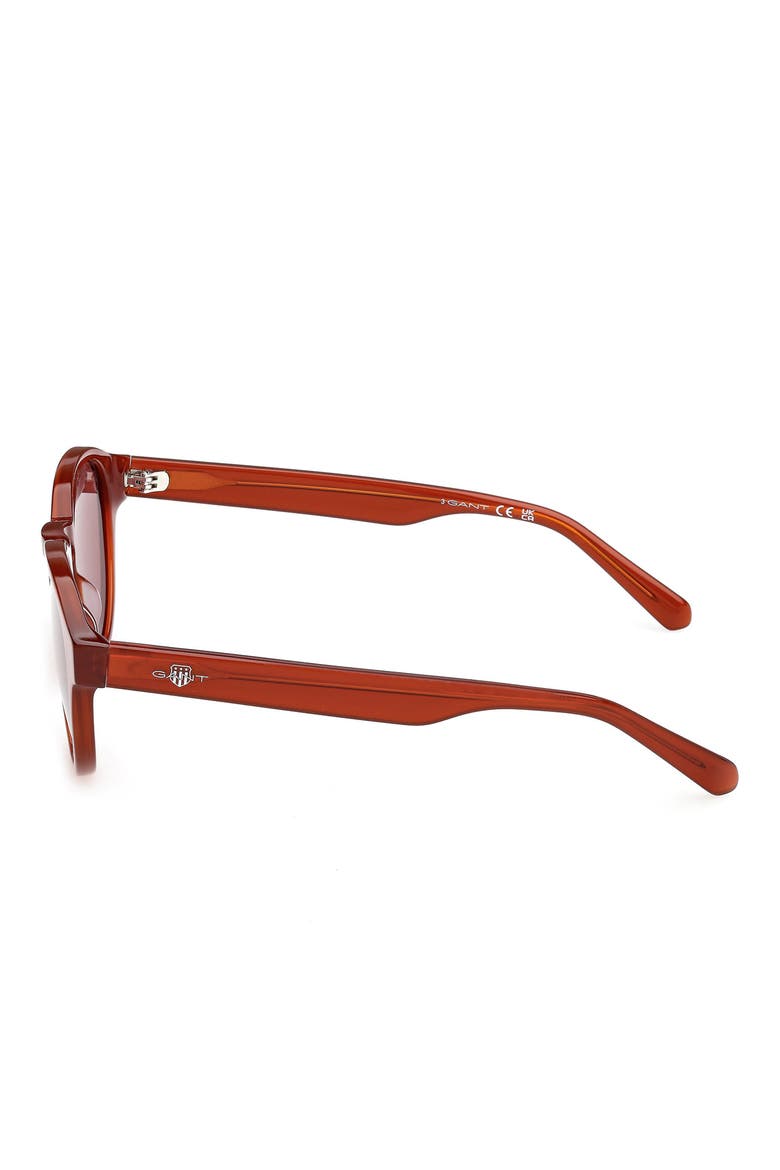 Round Sunglasses, Alternate, color, SHINY ORANGE / ROVIEX