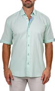 Maceoo Galileo Marty Short Sleeve Cotton Button-Up Shirt