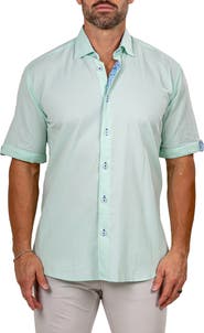 Maceoo Galileo Marty Short Sleeve Cotton Button-Up Shirt