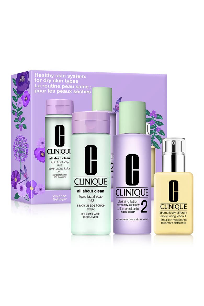 Healthy Skin 3-Step System: For Dry to Combination Skin Skin Care Gift Set $84 Value, Main, color, NO COLOR